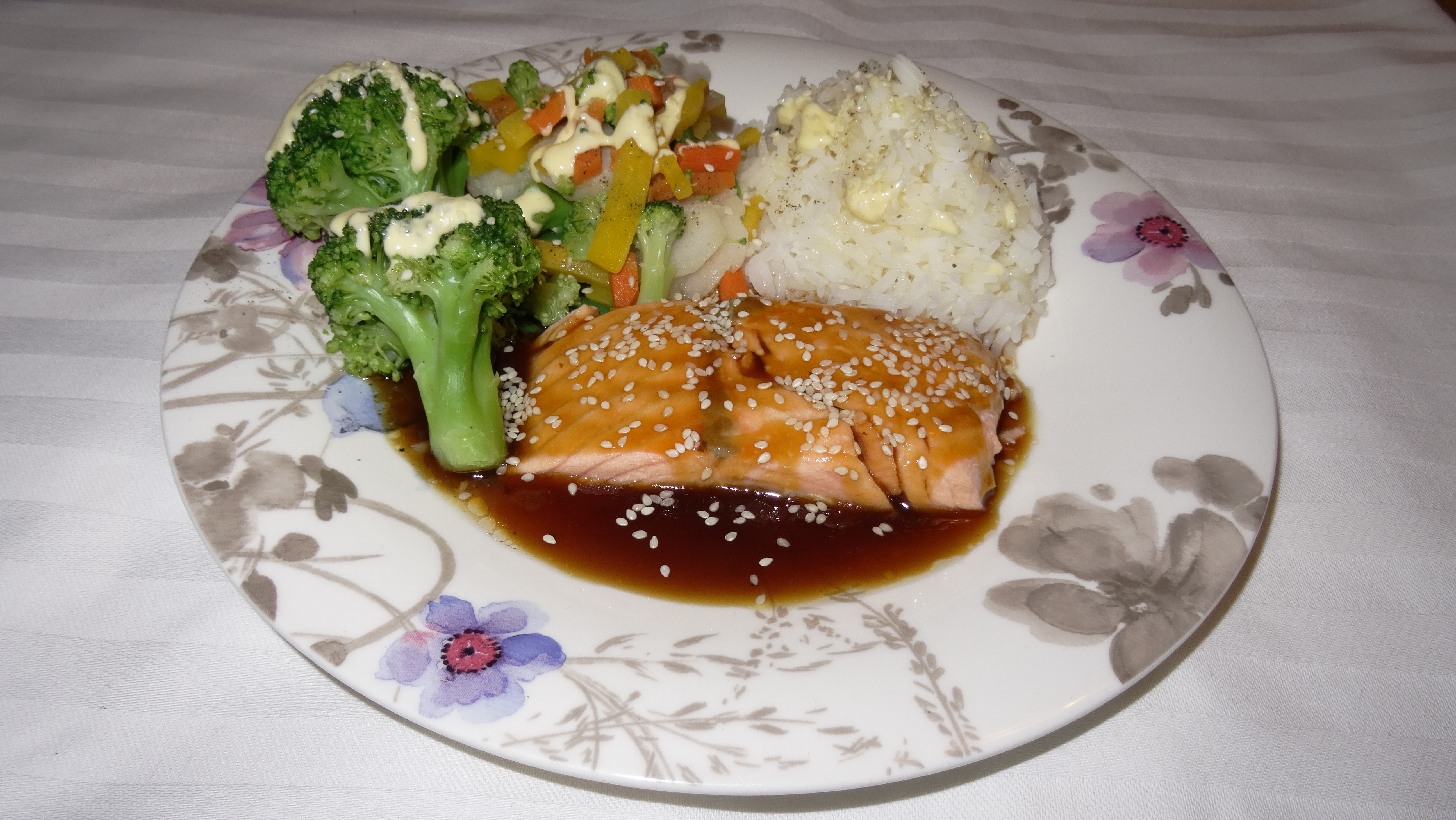 Teriyaki salmon fillet